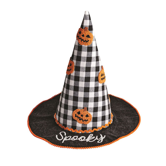 Mud Pie Small Beaded Witch Hat Sitter