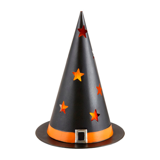 Mud Pie Witch Hat Tin Lantern