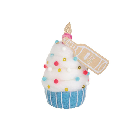 Mud Pie Cupcake Birthday Bottle Topper