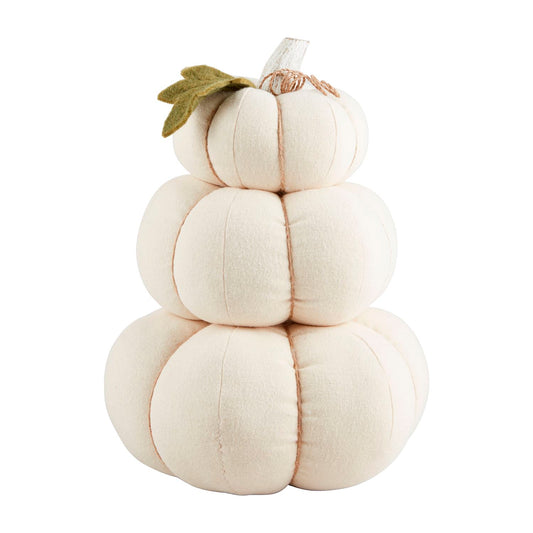 Mud Pie Cream Stacked Pumpkins
