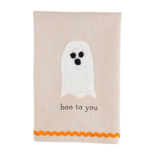 Mud Pie Boo To You Crochet Towel