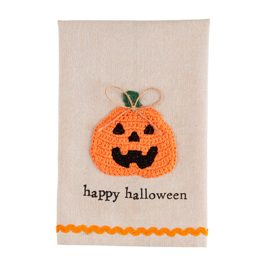 Mud Pie Happy Halloween Crochet Towel