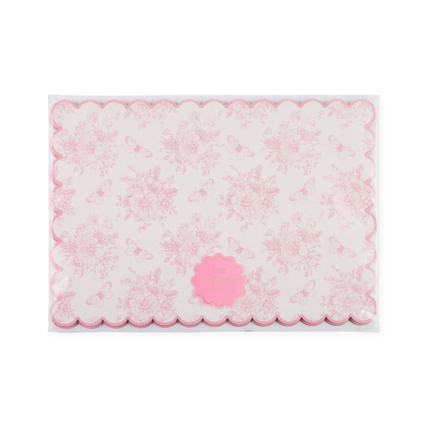 30pk Paper Placemats - Floral