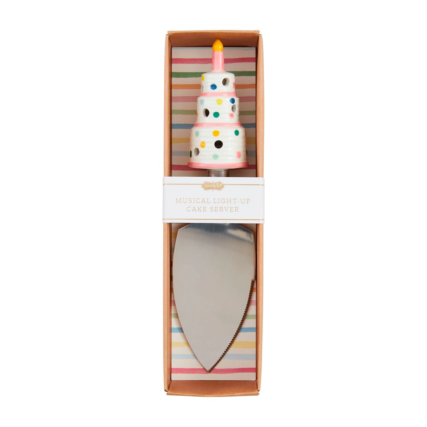 Mud Pie Musical Light-Up Cake Server