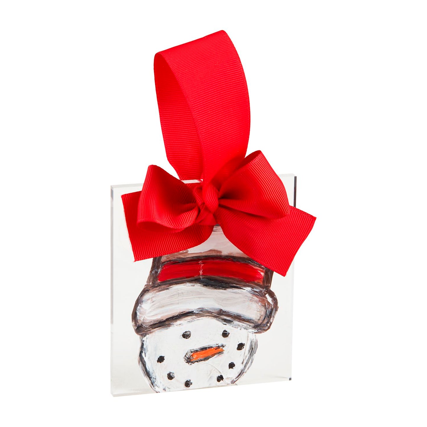 Mud Pie Snowman Acrylic Christmas Ornament