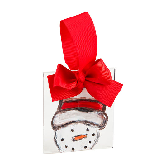 Mud Pie Snowman Acrylic Christmas Ornament