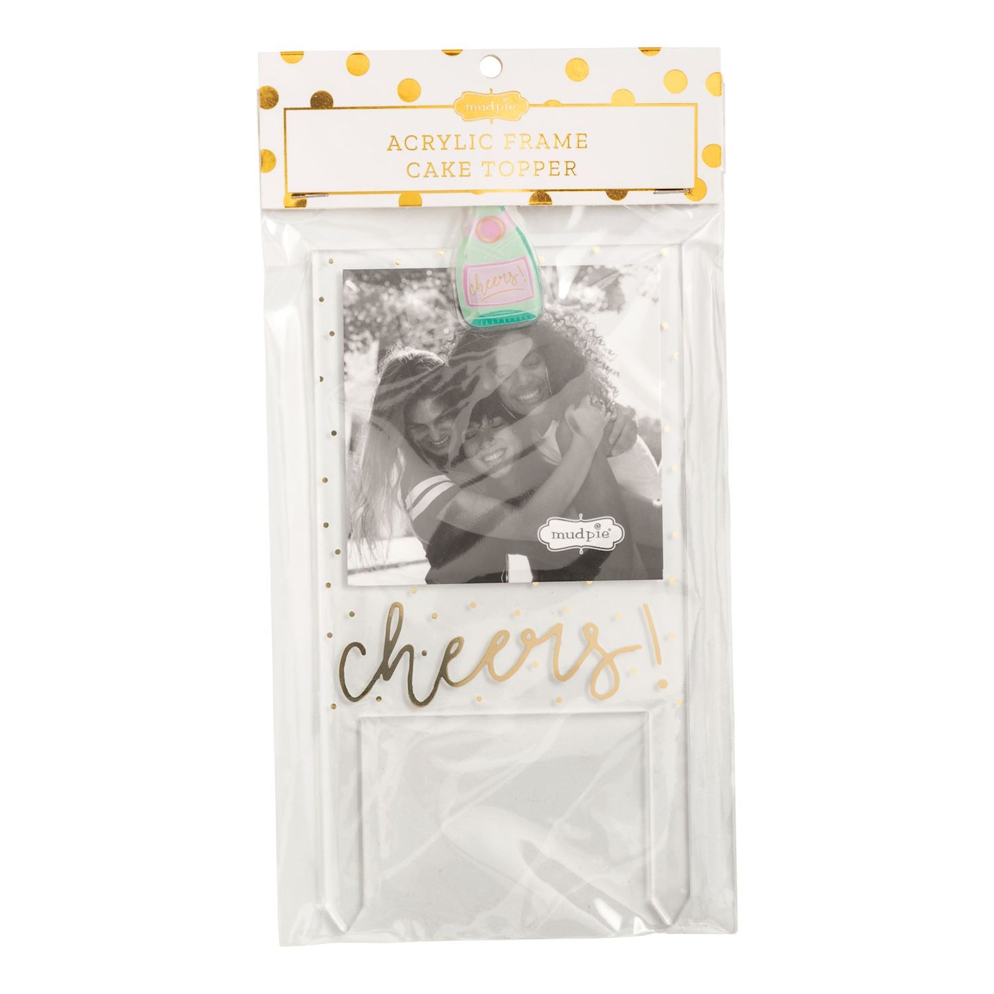 Mud Pie Cheers Cake Topper Frame