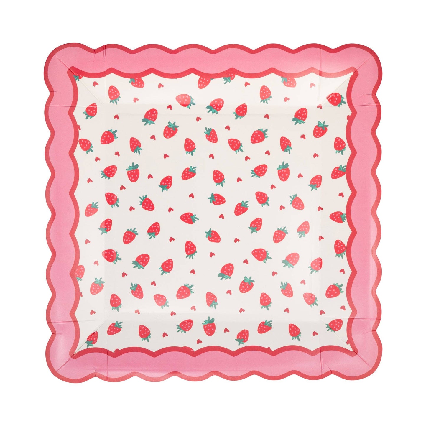 PLPL1952 - Strawberry Pattern Paper Plate (8ct)