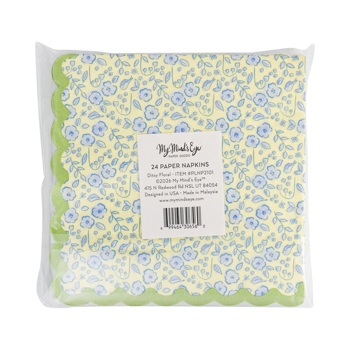 PLNP2101 - Ditsy Floral Cocktail Napkin Set (24ct)