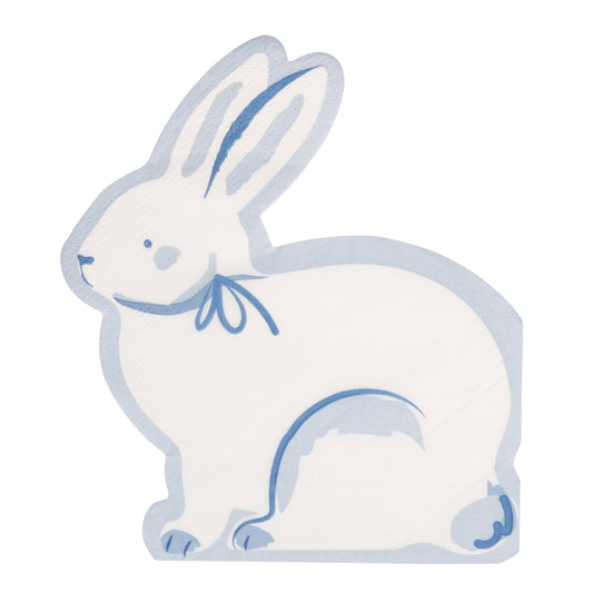 BLU1238 - Bunny Shaped Dinner Napkin