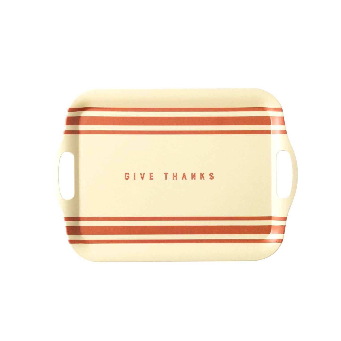 THP930 - Harvest Give Thanks Stripe Reusable Bamboo Tray