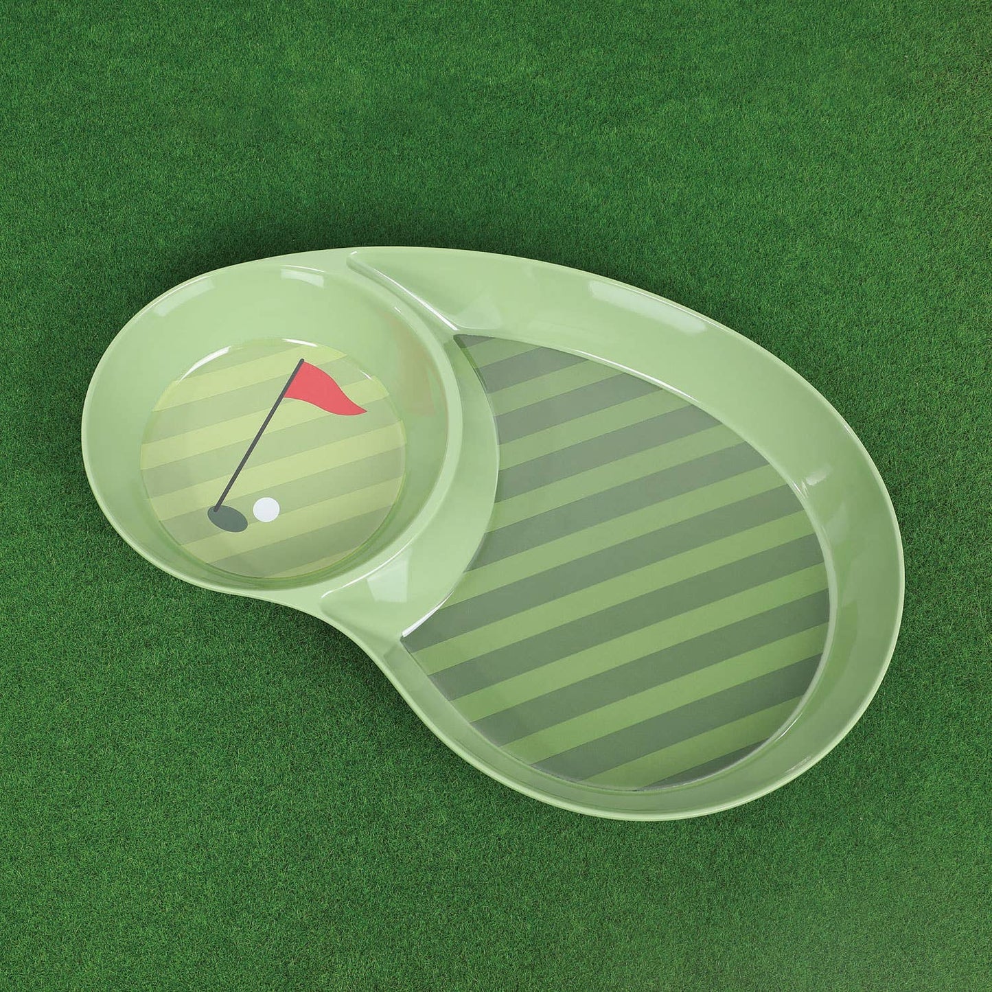 16" Golf-Themed Melamine Chip and Dip Platter