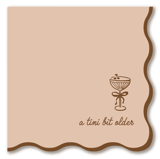 Tini Bit Older - Espresso Martini - Cocktail Napkins
