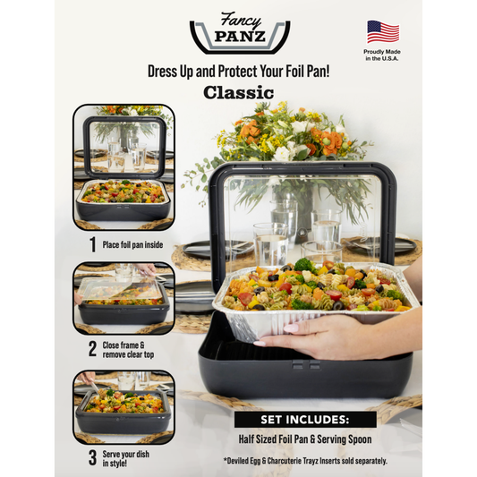 Classic Set - Pan Frame w/Lid & Serving Spoon - Navy