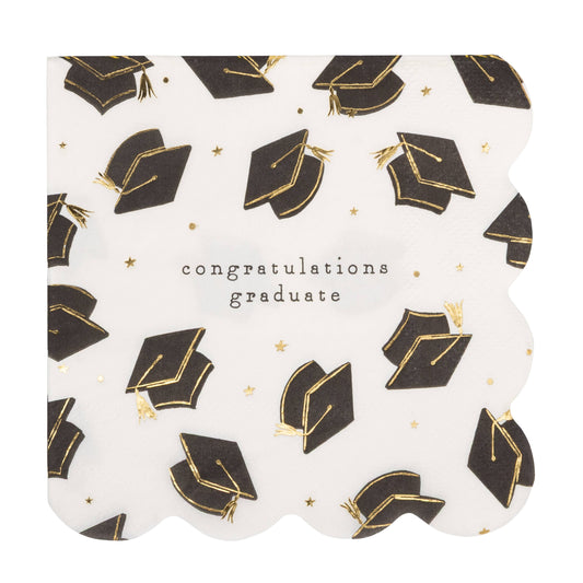GRD1236 - Grad Hat Scatter Napkin Cocktail
