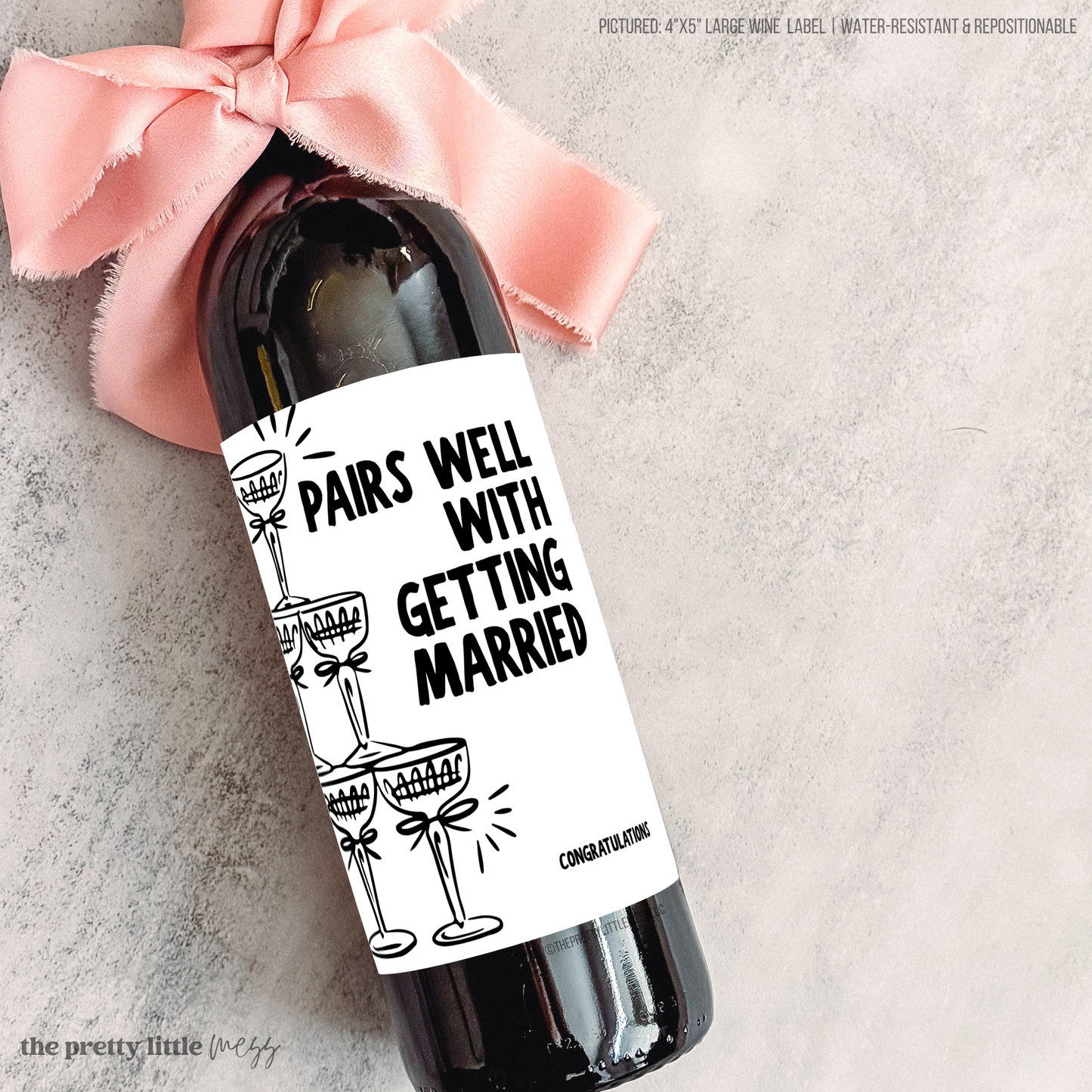 Engagement Gift | Funny Wedding, Engagement Wine Label