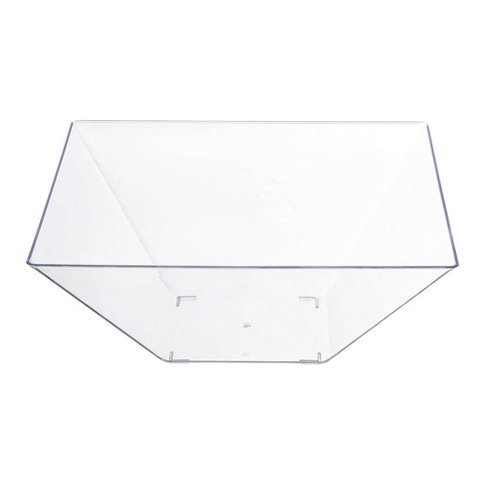 3 qt. Clear Square Plastic Serving Bowls - 3 pcs