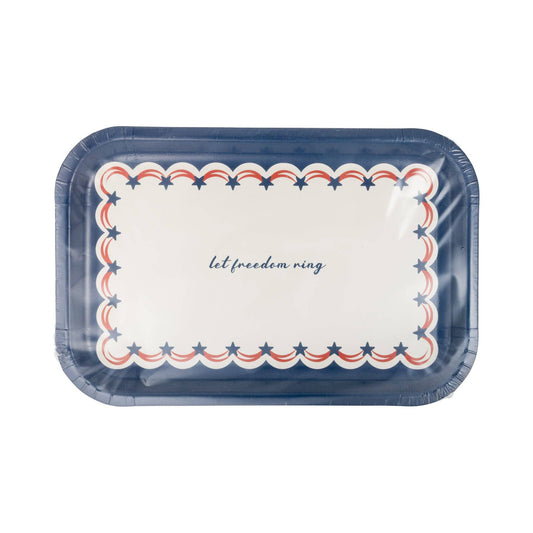 PLPL992 - Let Freedom Ring Plate (8 ct)