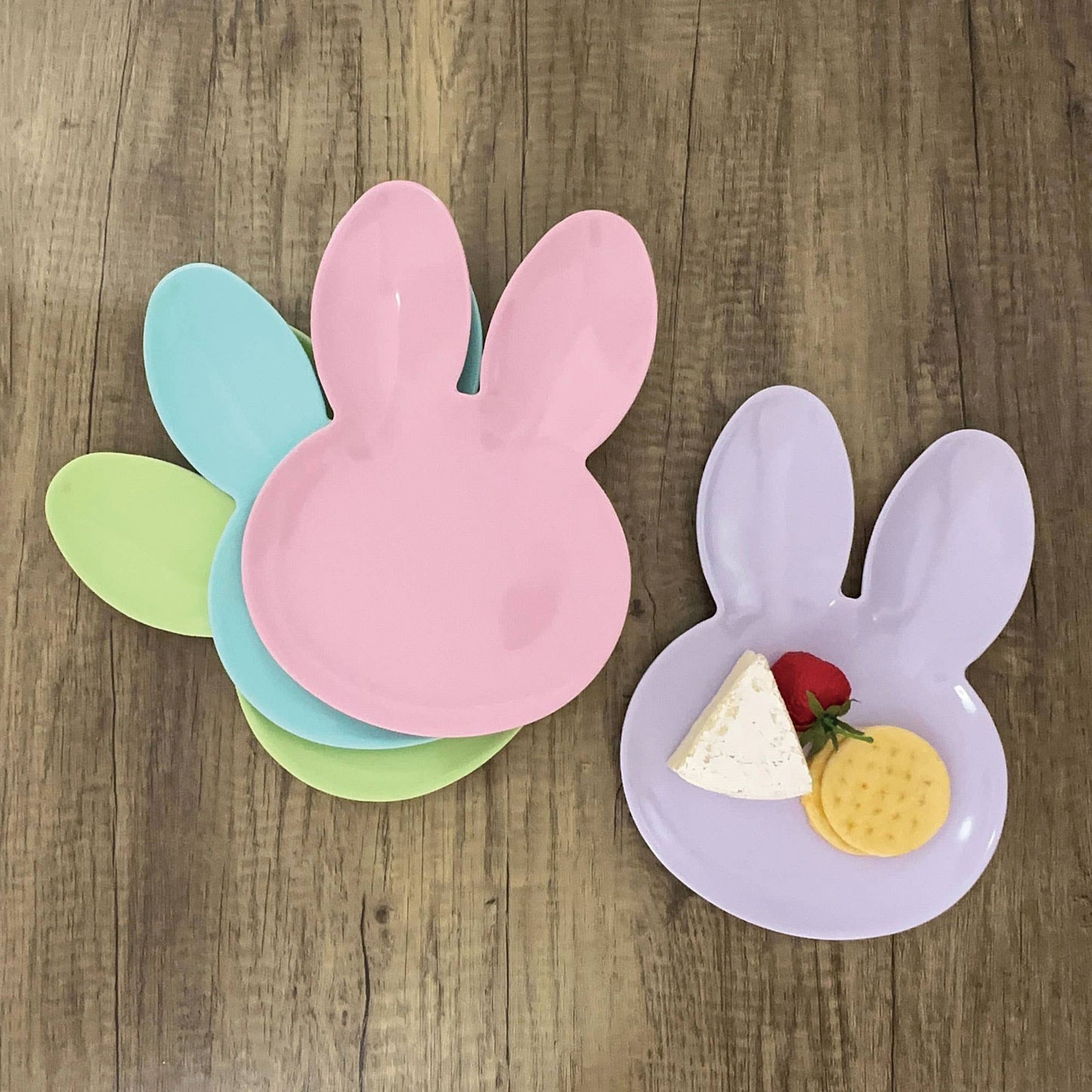 Easter Melamine 10" Bunny Plate (4 Colors)