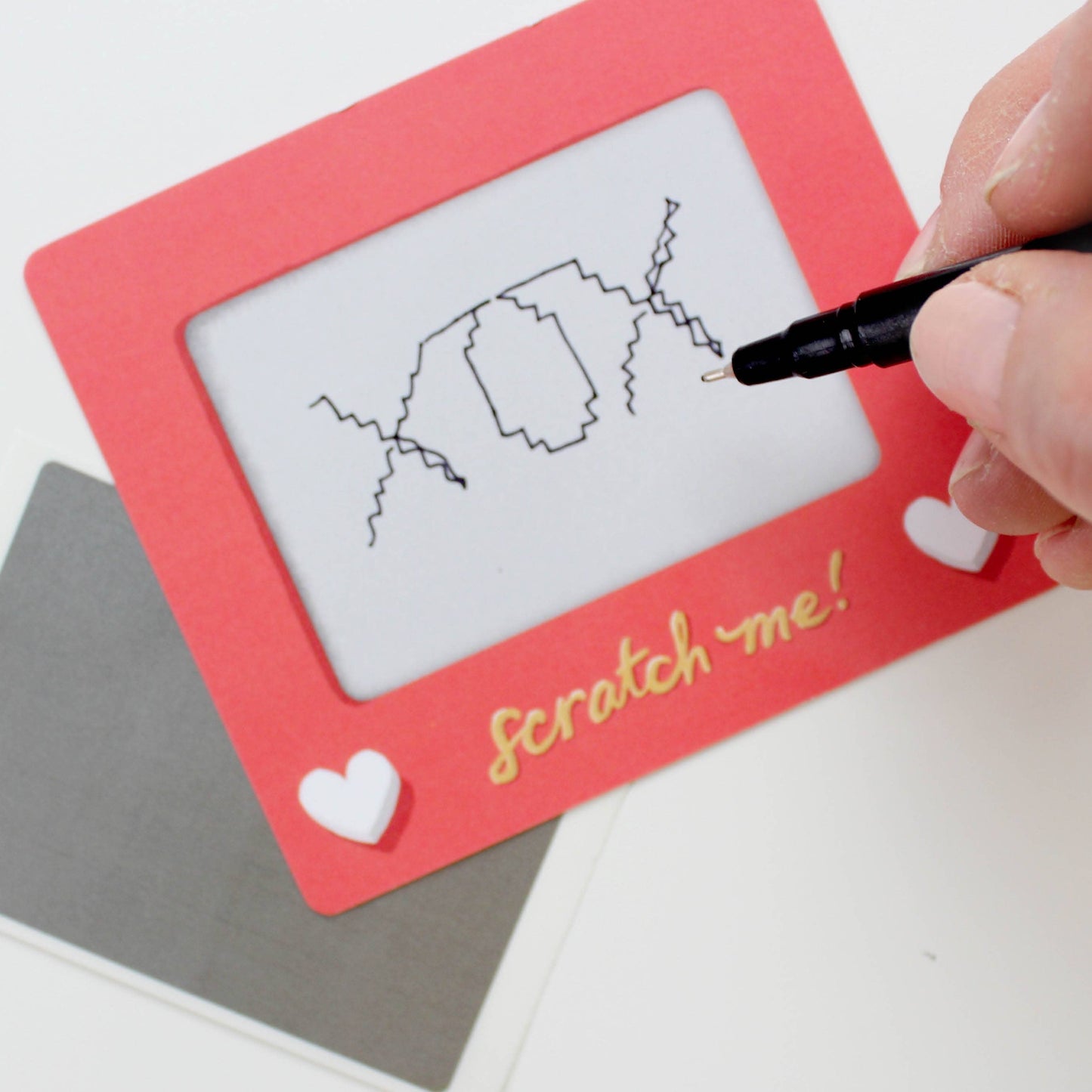 Scratch-off Valentine Cards - Scratch-A-Sketch