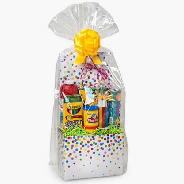Clear Cellophane Basket Wrap Bags