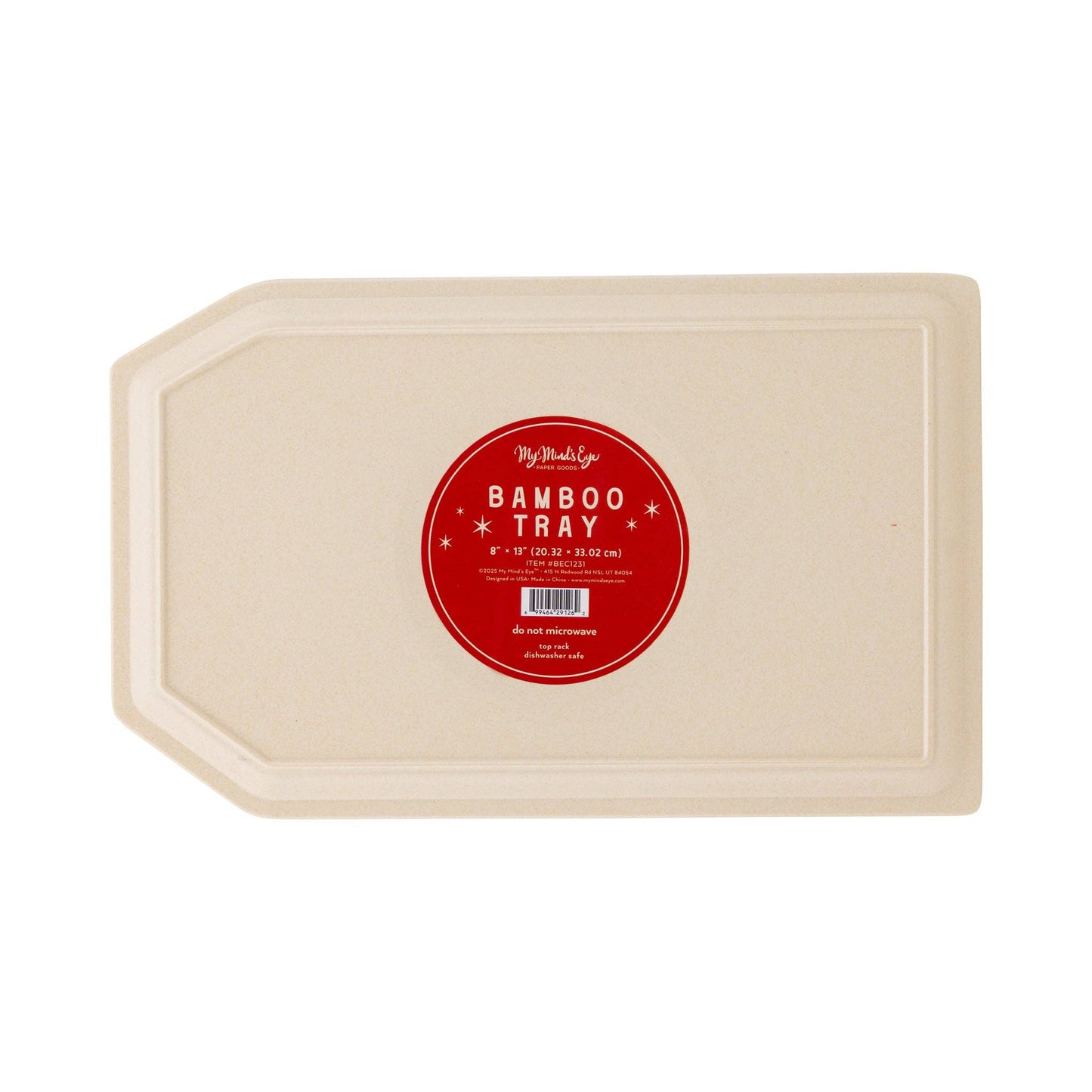 To Santa Tag Bamboo Tray