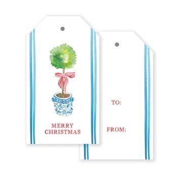 Topiary Gift Tag - Set of 12
