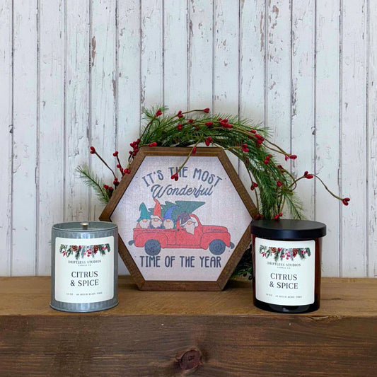Citrus & Spice Candle Holiday Candles - Holiday Decorations