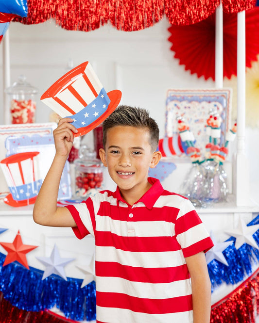 USA1240 - Uncle Sam Hat Paper Plate