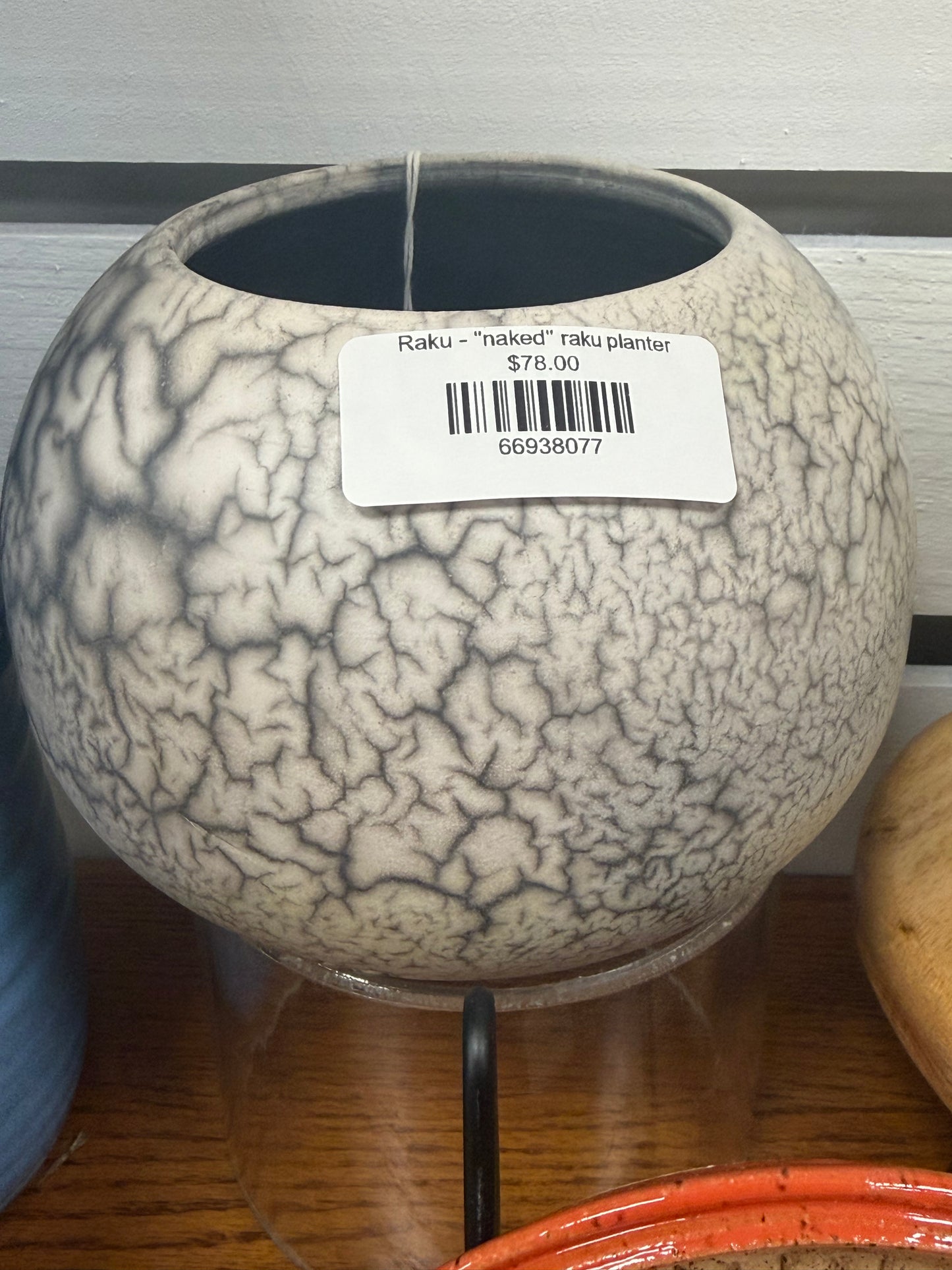 Raku - "naked" raku planter