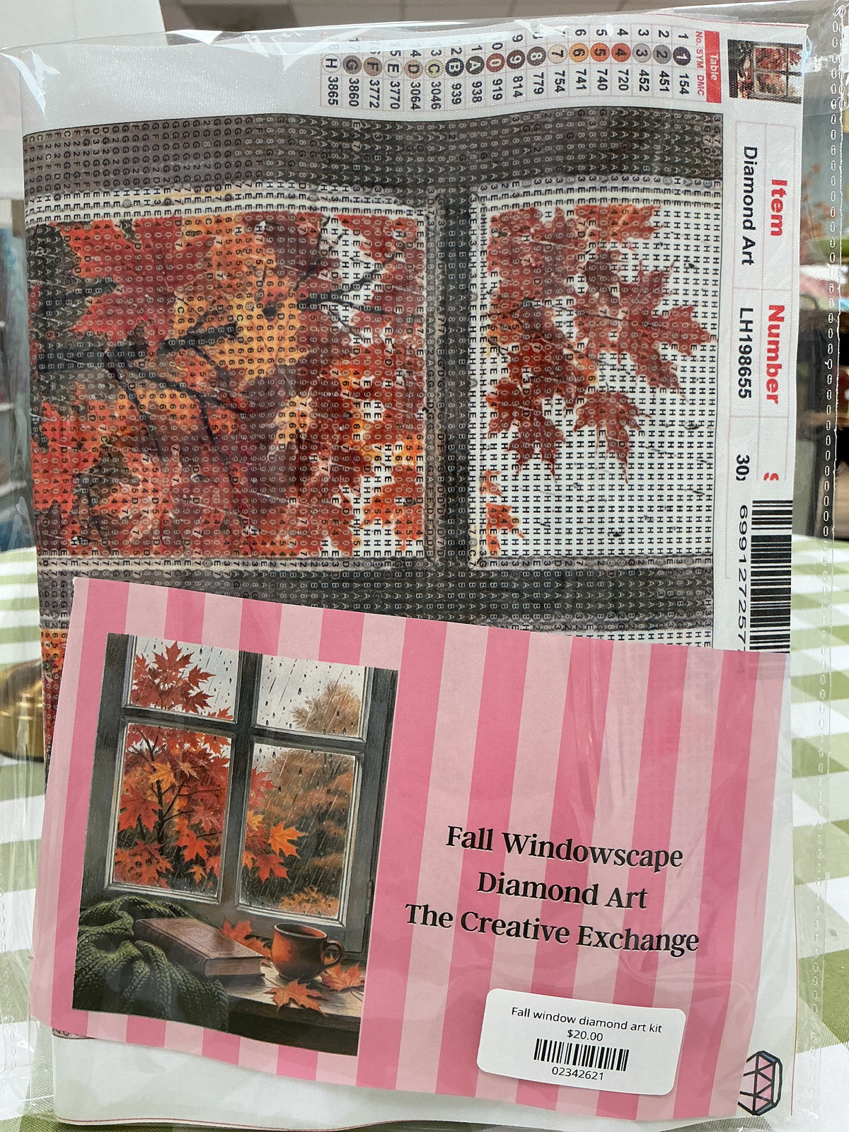 Fall window diamond art kit