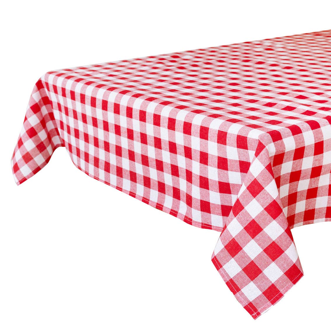Red Fabric Gingham Tablecloth| Valentines Decor |