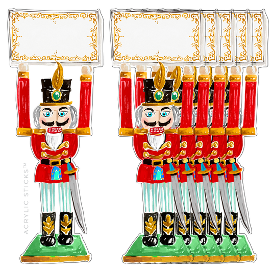 NUTCRACKER WRITABLE ACRYLIC PLACE CARDS (SET OF 6)