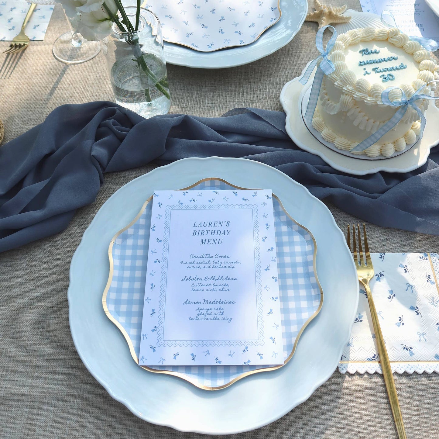 Coastal Pretty - Cocktail Napkin