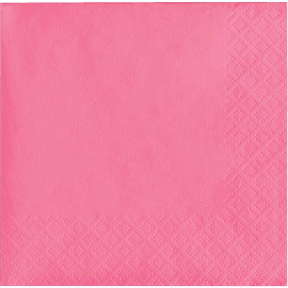 Candy Pink Value Friendly Beverage Napkins, 20/Pkg