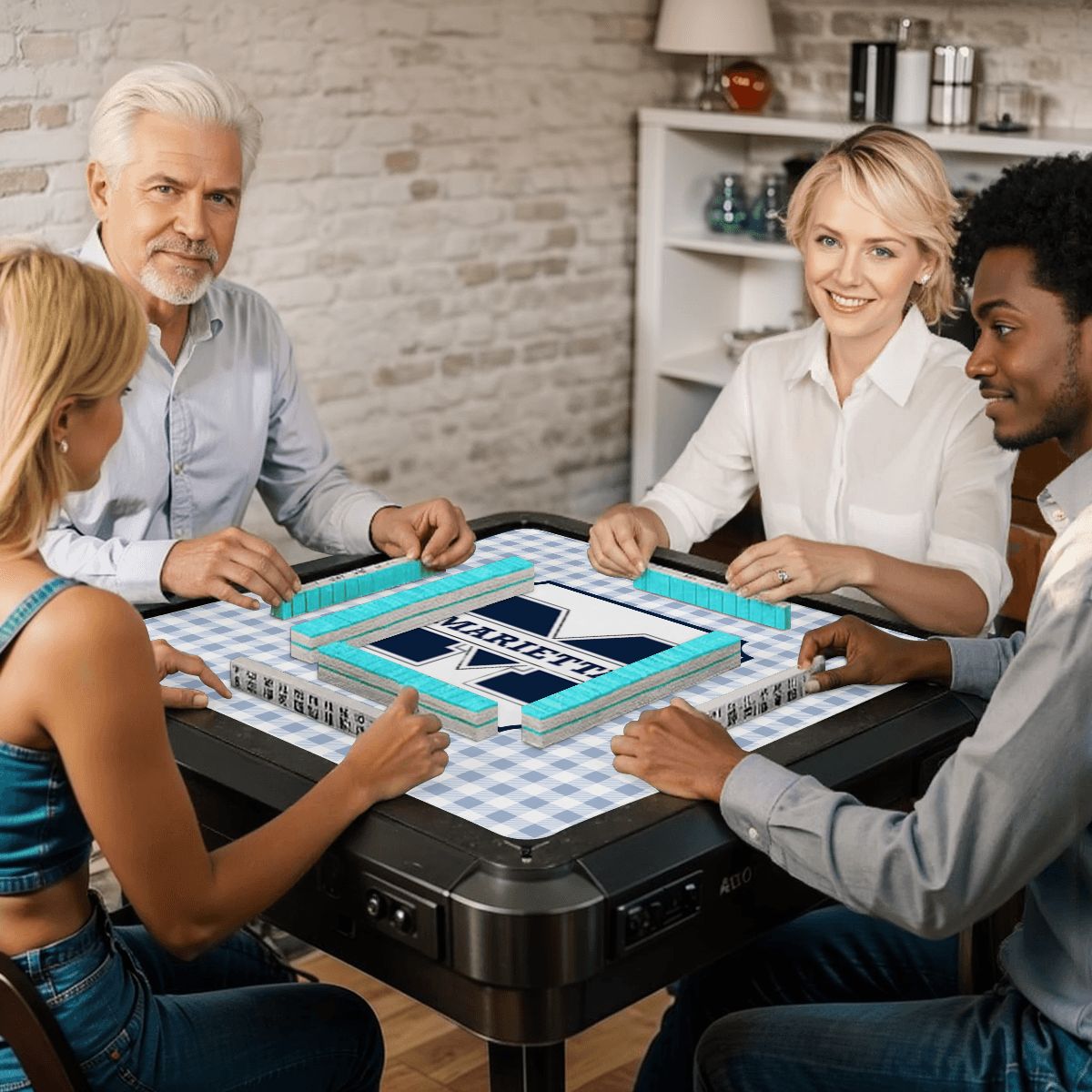Custom Mahjong Mat 31.5"x31.5" (Ships Rolled up) Marietta Mahjong Mat