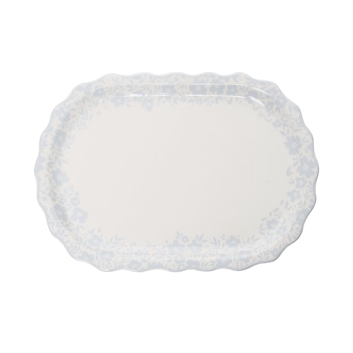 SALE Regency Floral Cer Platter