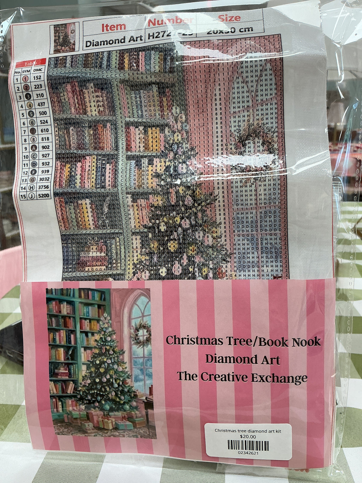 Christmas tree diamond art kit