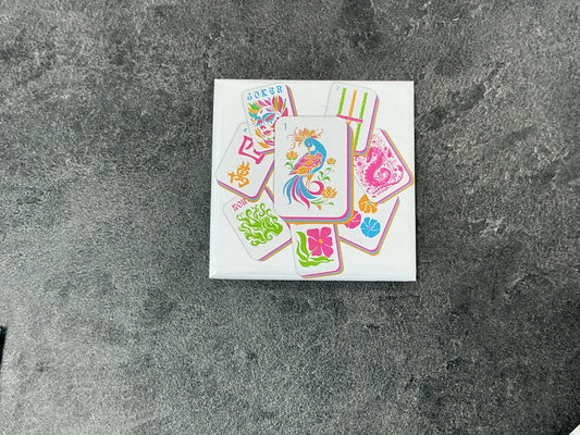 Mahj tile magnet