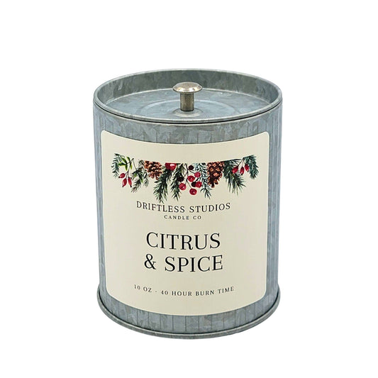 Citrus & Spice Candle Holiday Candles - Holiday Decorations
