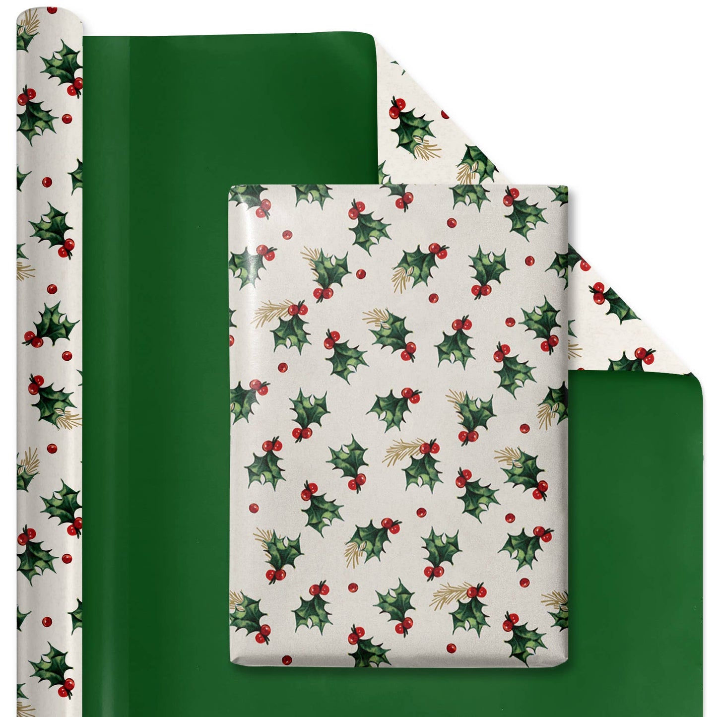 30" x 10' Wrapping Paper Bundle (4-pack) | Vintage Christmas