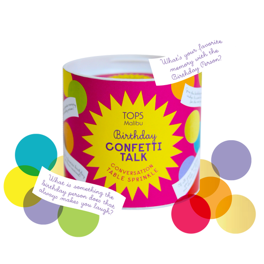 Confetti Talk Conversation Table Sprinkles - Birthday