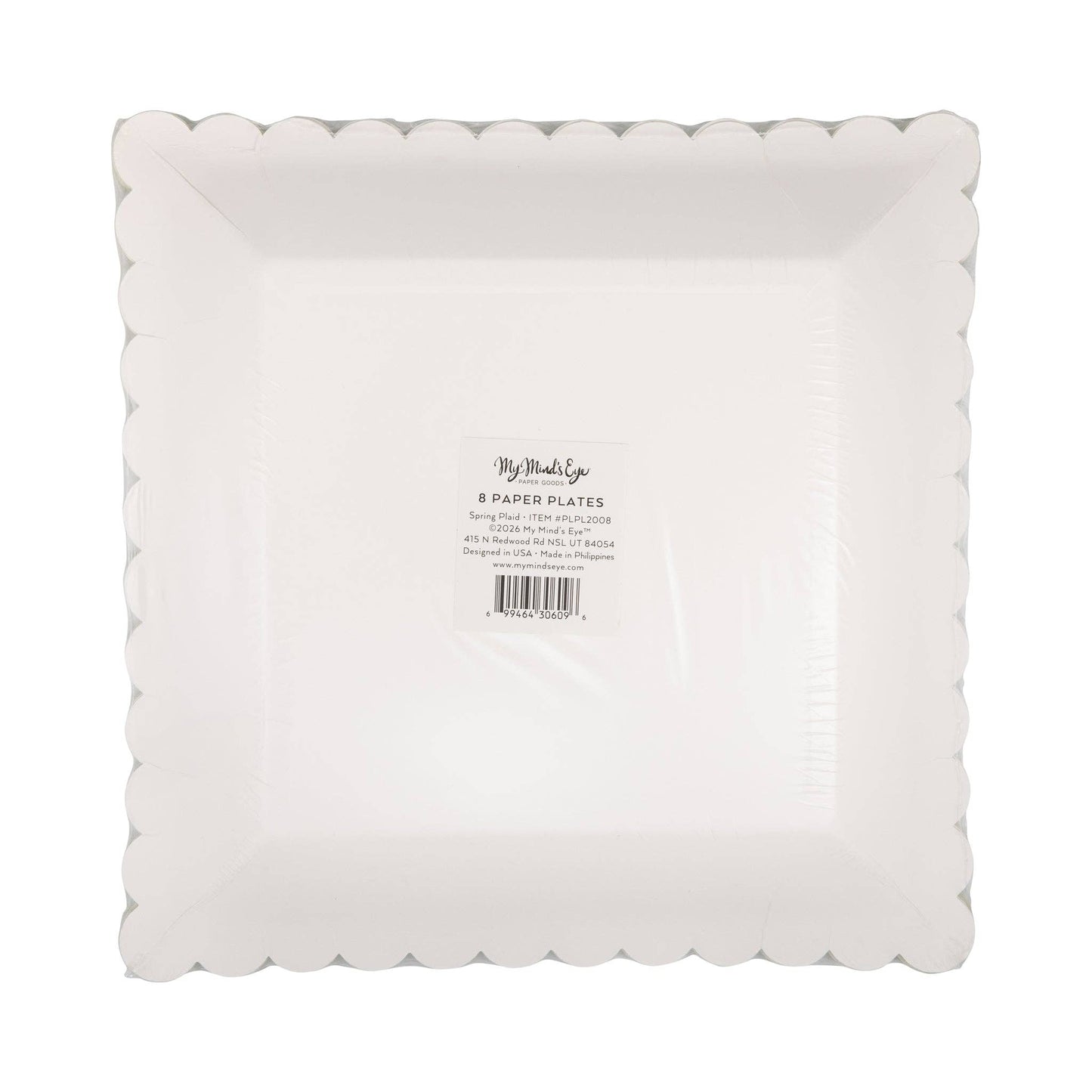 PLPL2008 - Spring Plaid Paper Plate Set (8ct)