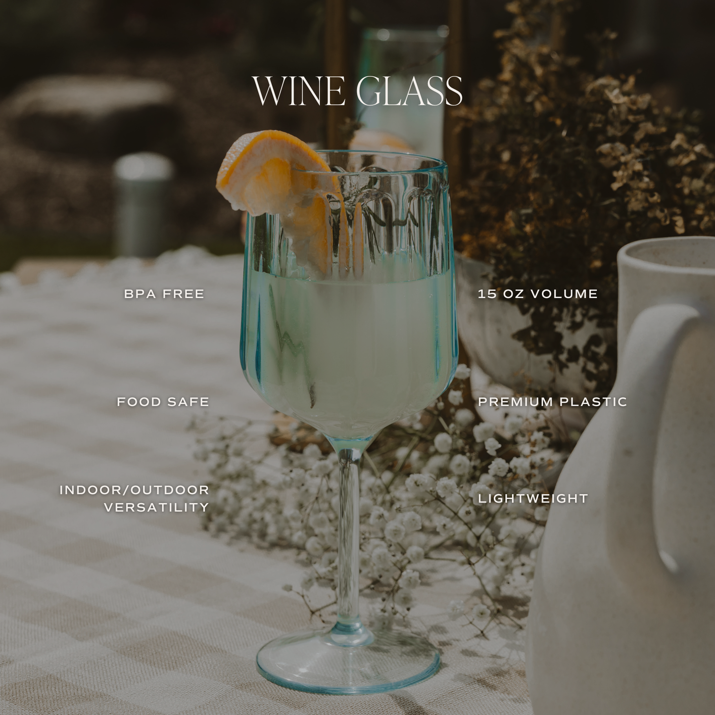 Outdoor Plastic Wine Glass