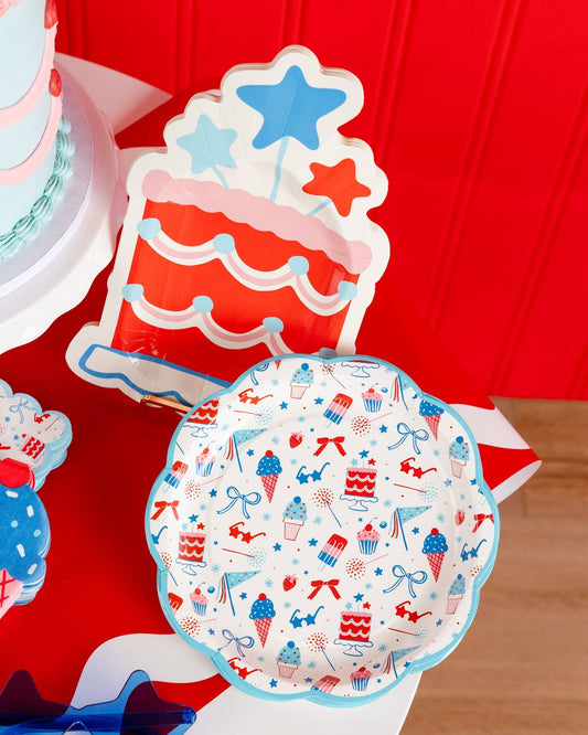 SMT1141 - Summer Cake Shaped 11" Paper Plate
