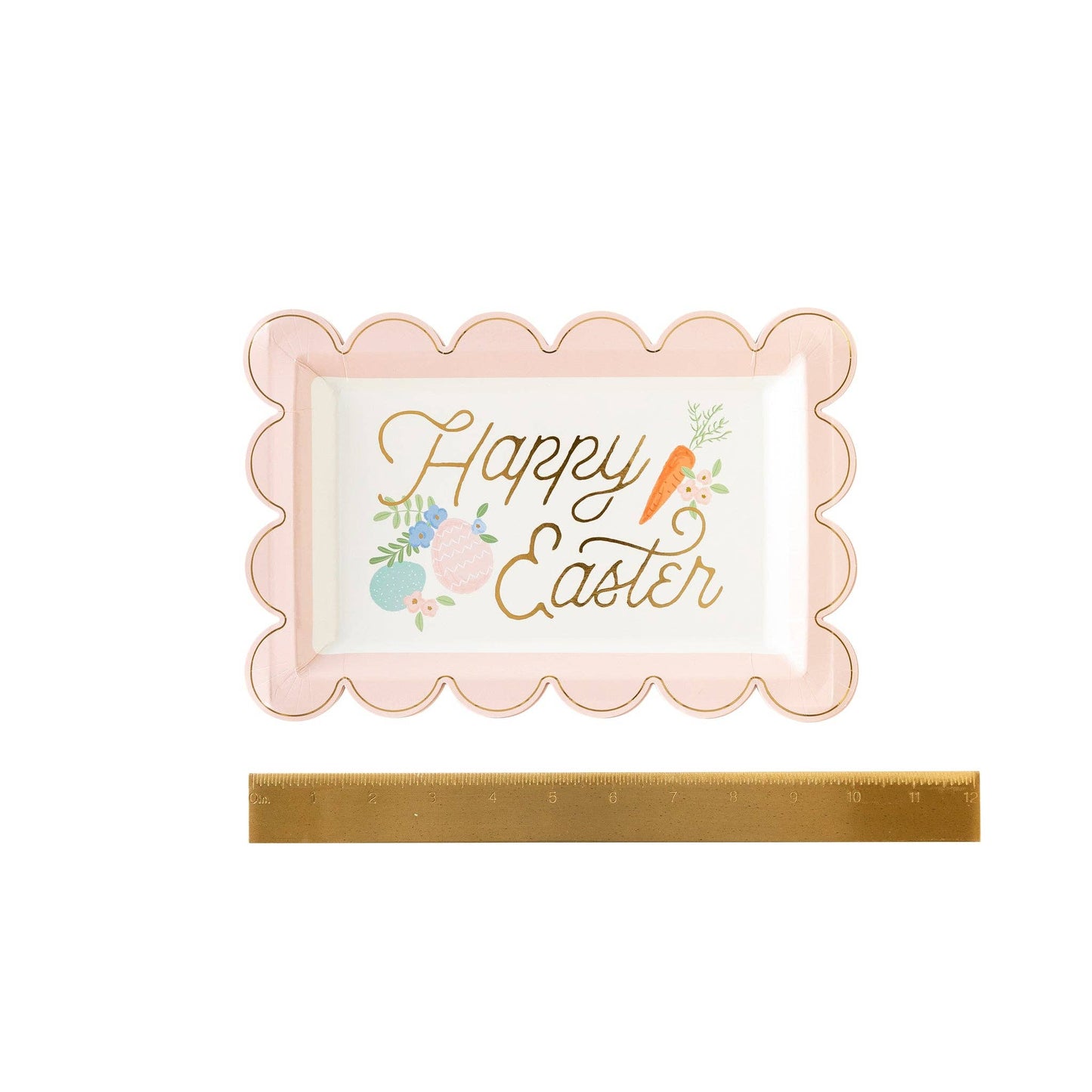 PLTS358P - Easter Scallop Shaped Plate