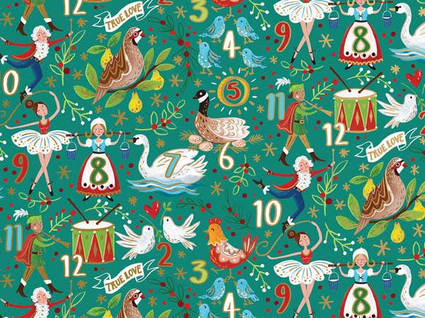Jillson Roberts 30" x 104' Holiday Gift Wrap Rolls