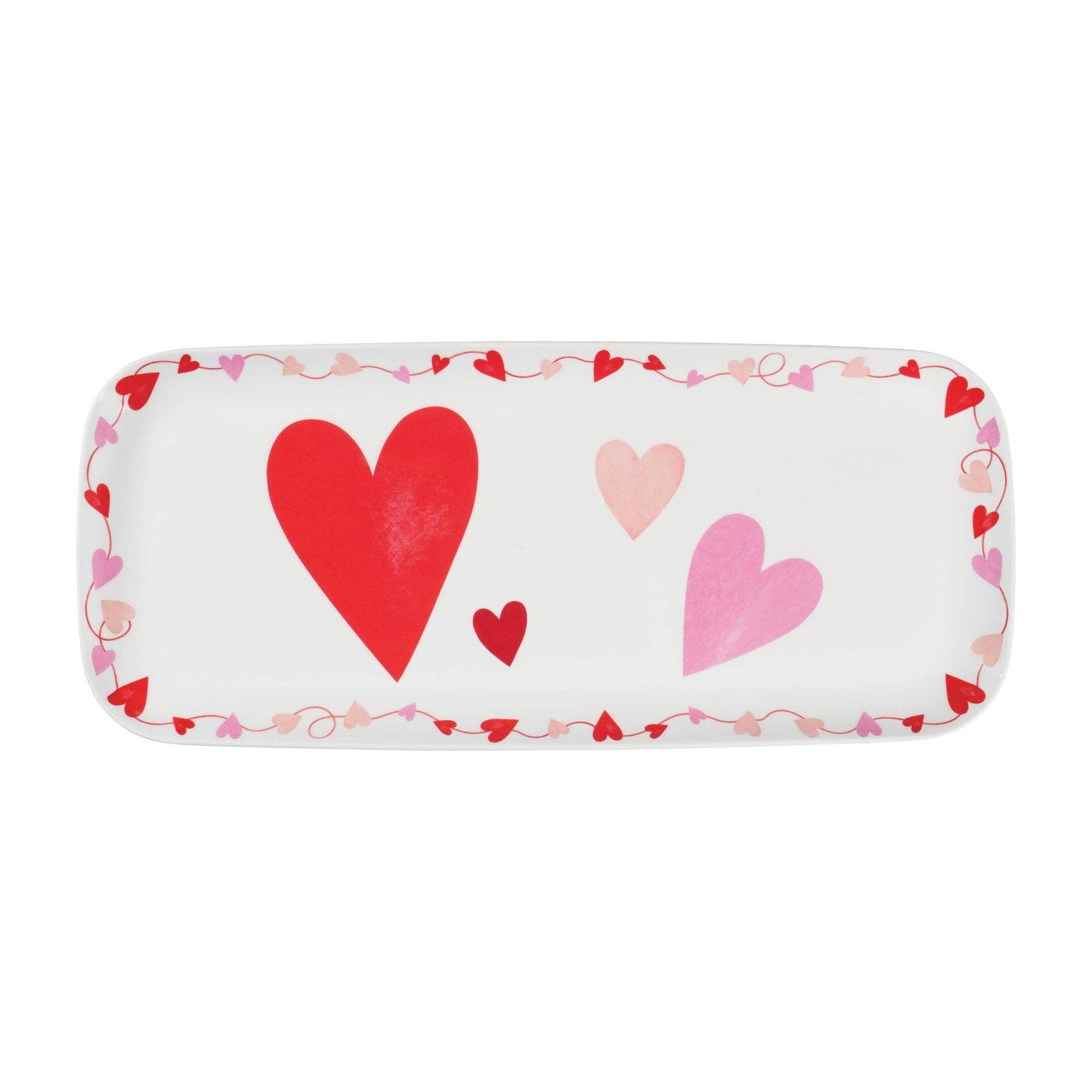 Valentine 15" Melamine Rectangle Tray