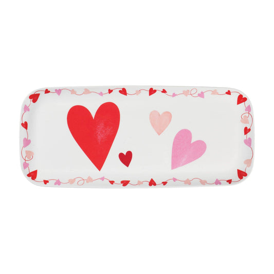 Valentine 15" Melamine Rectangle Tray