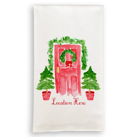 Marietta Red Door Tea Towel